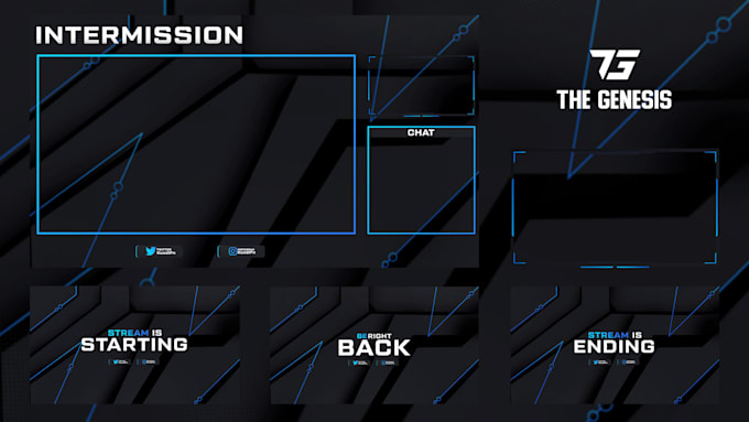 Image showcasing Create a professional twitch overlay stream package by The_genesis | Fiverr
