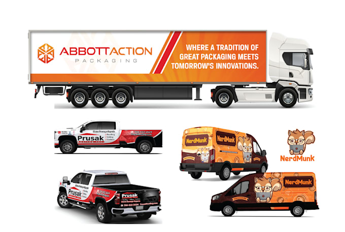 create responsive all types vehicle wrap designs