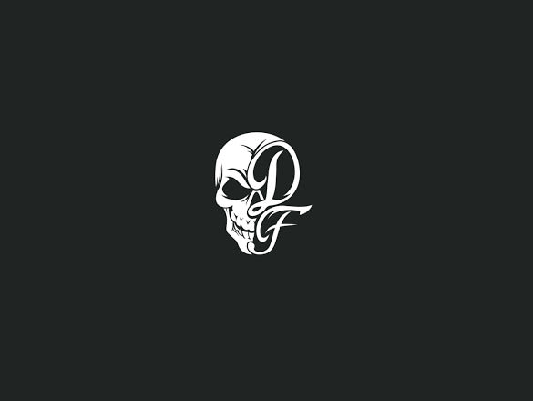 creative skull logo in high definition
