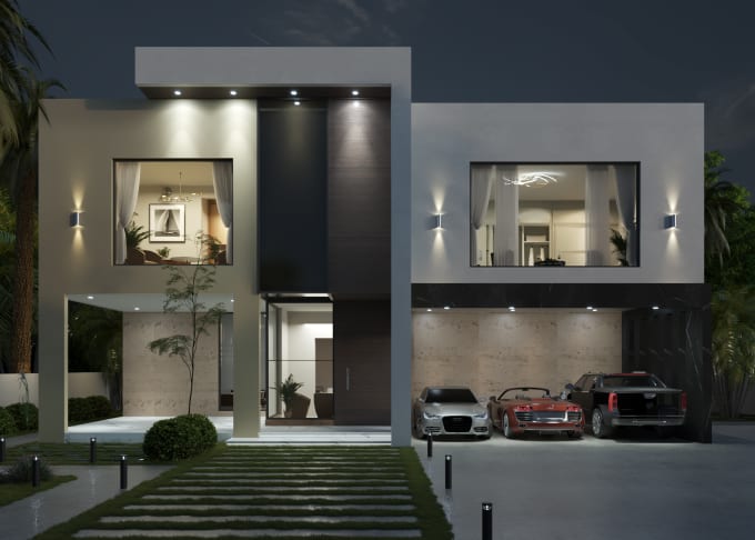 design super realistic 3d visuals for   building