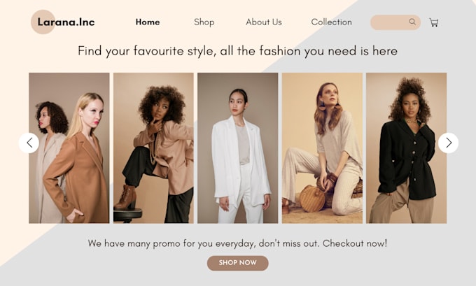 make professional wix ecommerce, online store, shop design