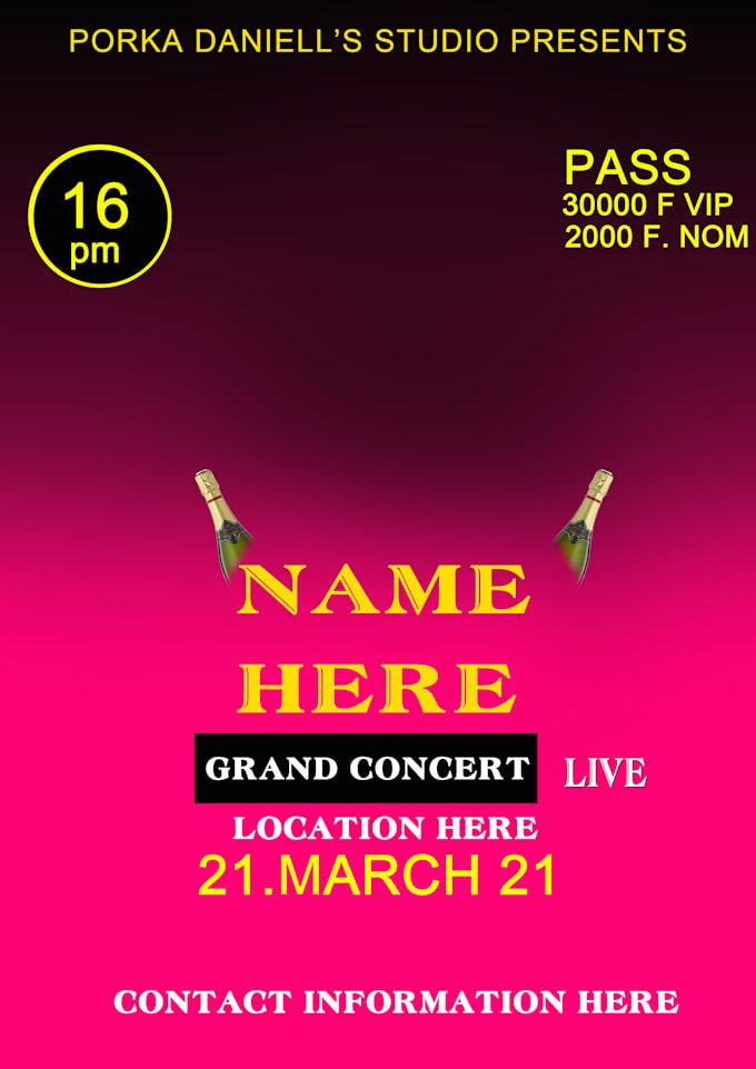 Design amazing professional posters, cards, flyers by Creativeking237