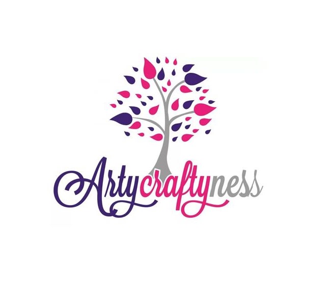 do beautiful arts and craft logo with satisfaction guaranteed