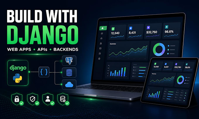 build a secure django web app rest API and backend