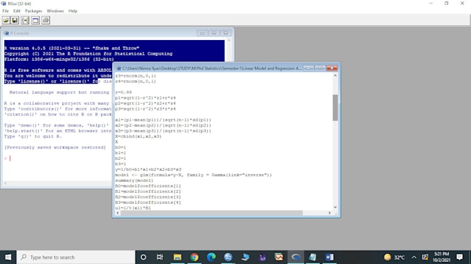 do regression data analysis for you