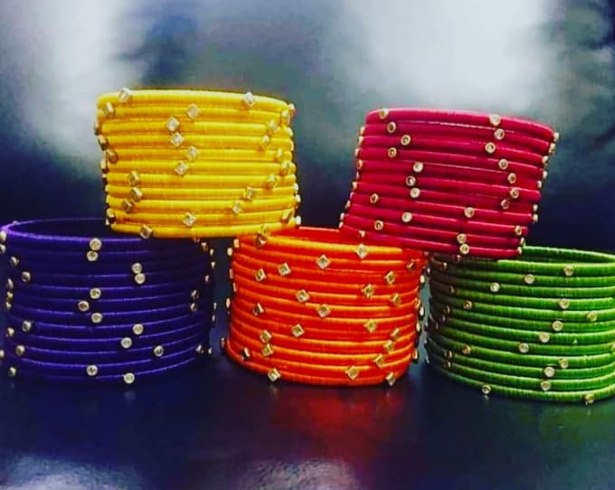 How to prepare cheap thread bangles in telugu