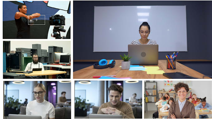 do split screen , video collage ,video grid effect