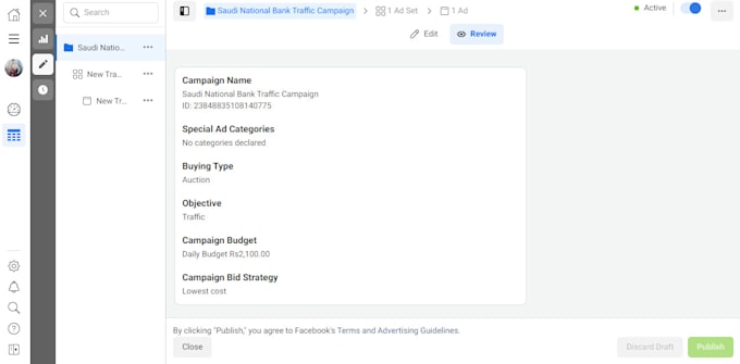 run fb campaign and create unique fb content