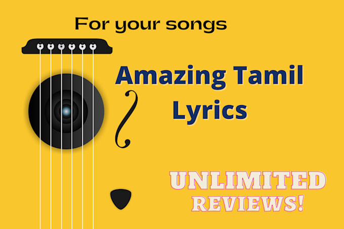 write lyrics for your tamil songs