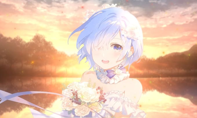 Rem Live Wallpaper (Wallpaper Engine) 4K 60fps on Make a GIF