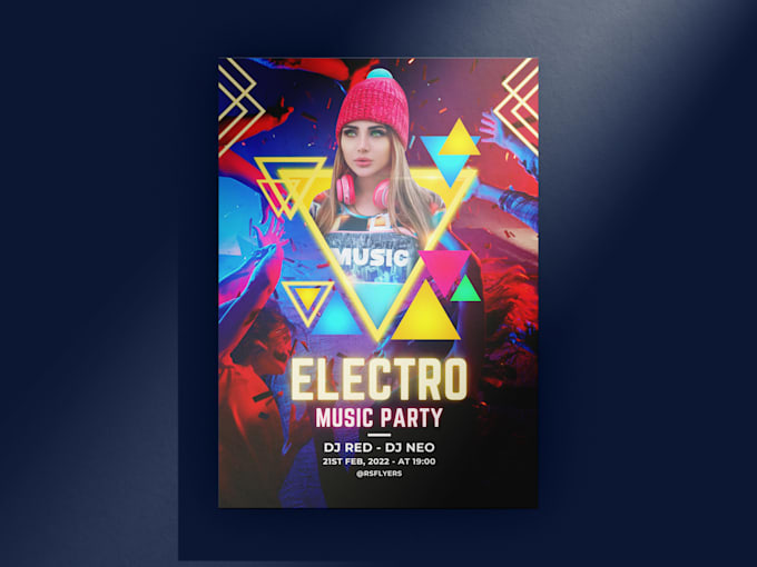 create attractive event, club party flyer design