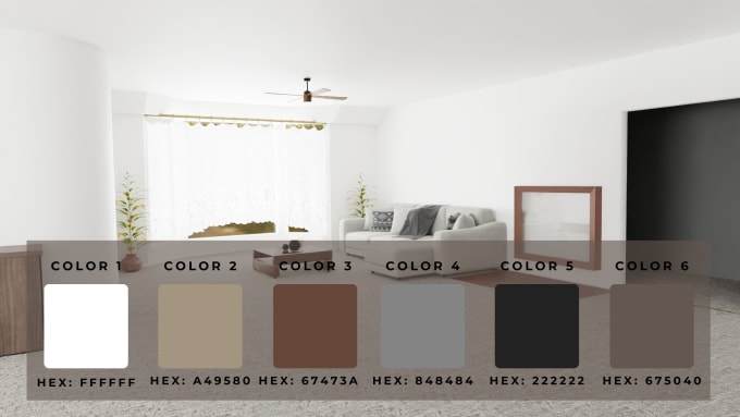 Illustrate your living room with multiple wall paint