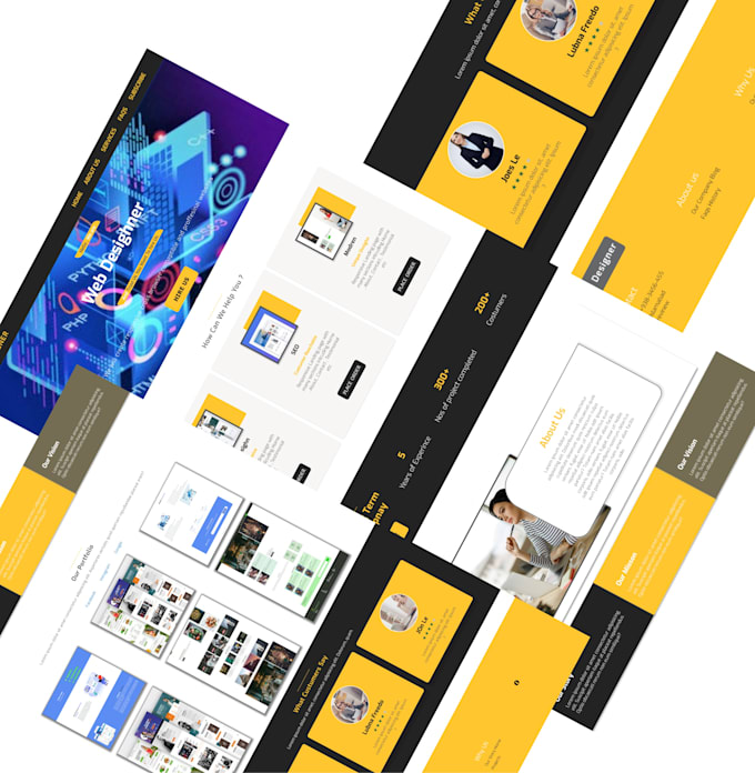 design thank you page and signup form for your website