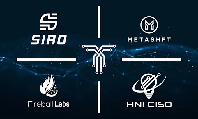 do a modern tech startup ,security and technology logo