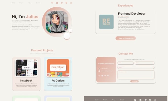 Design and code a responsive website by Juliuscecilia | Fiverr