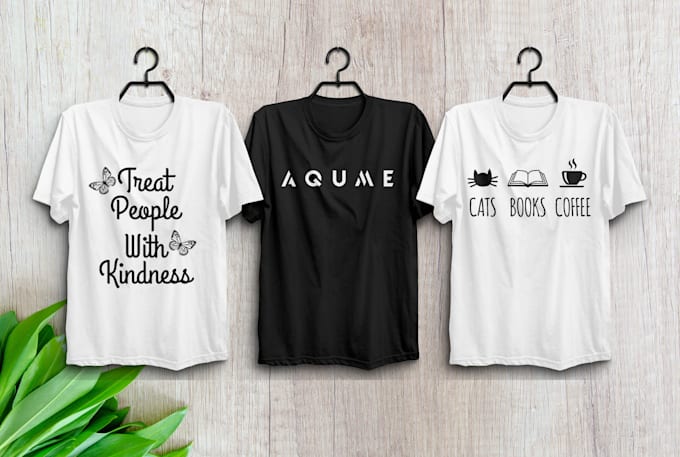 Do an awesome custom minimalist typography t shirt design by ...