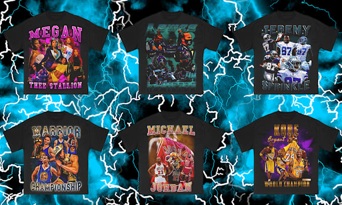 design a vintage 90s bootleg rap for your t shirt