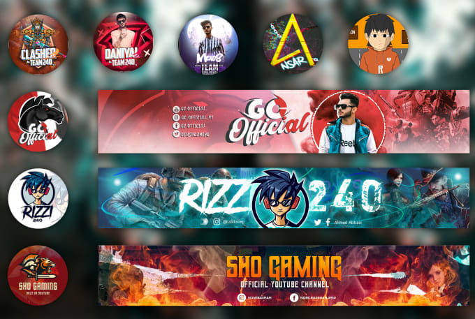 Create a stunning youtube banner and mascot logo in 24 hours by ...