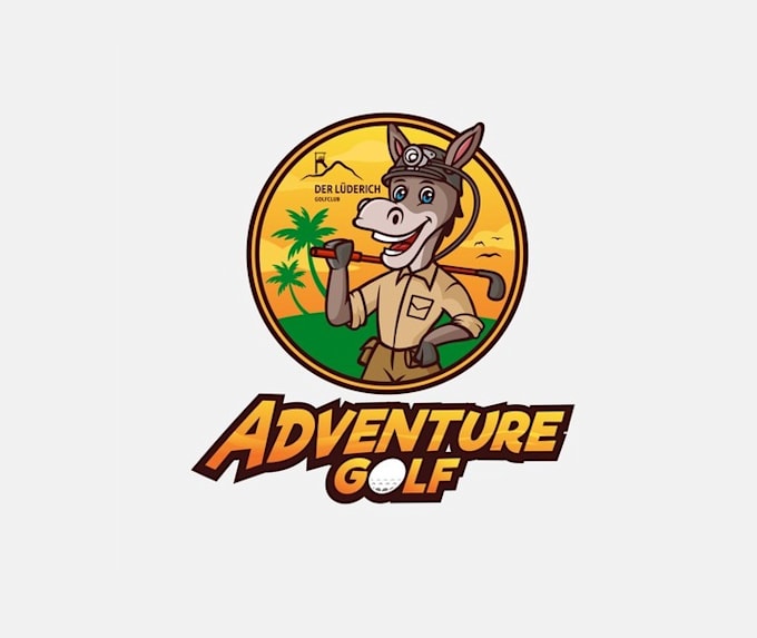 design creative adventure golf logo