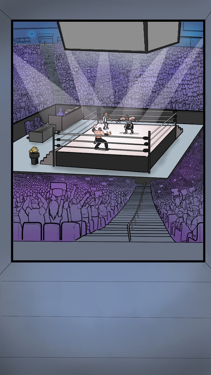 do a wrestling cartoon for you