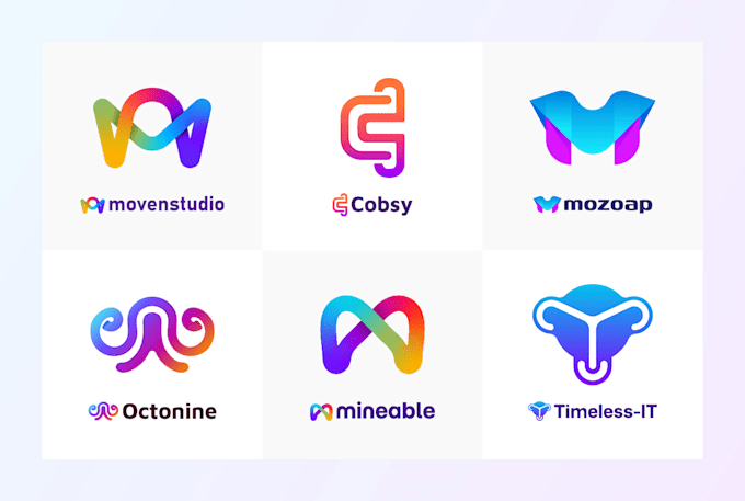 design modern minimal saas ai startup techology security web3 crypto app logo