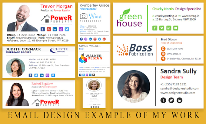 create email signature HTML, clickable HTML email signature