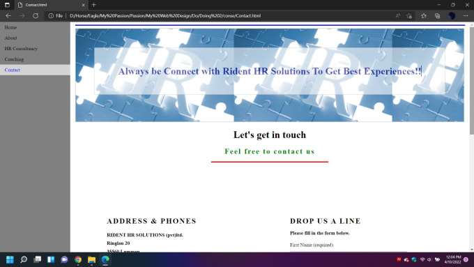 Create excellent web page using html css java script php by Nm_hajistha ...