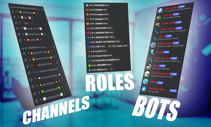 create and set up nft discord server