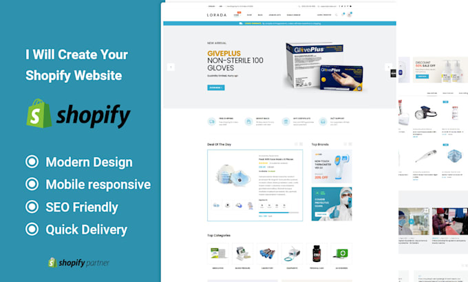 do shopify store design, shopify website and theme customize