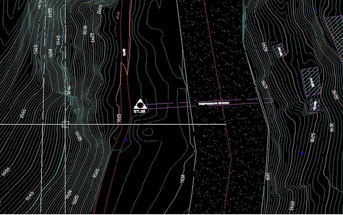 make topographic survey dwg and contour from uav gps an totalstation survey data