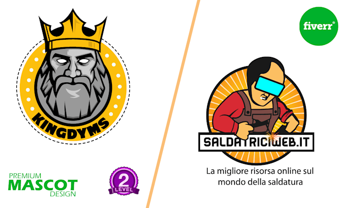 do badge logo with mascot for you