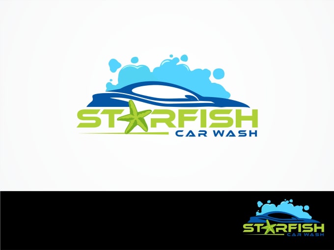 make a car wash logo design for 1 day
