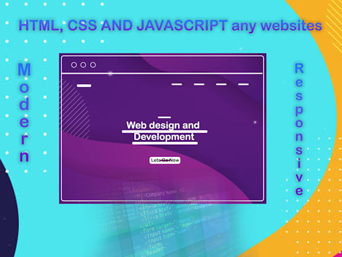 Edit, create html css and js website, design and develop by Keshan9893 ...