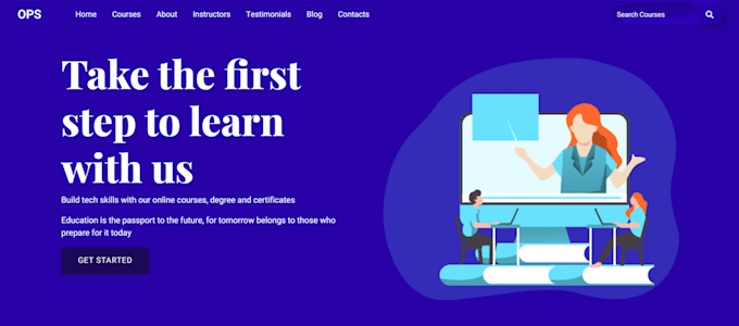 Create attractive landing page with html,css and javascript by ...