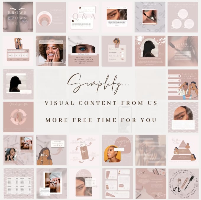 Provide 50 skincare instagram templates beauty instagram templates