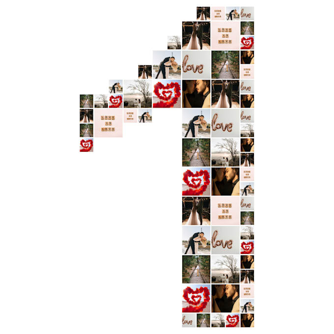 create a photo collages for birthday weddings and card gift