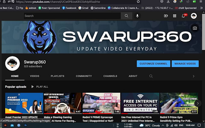 setup and complete youtube channel cover,logo,seo,thumnail