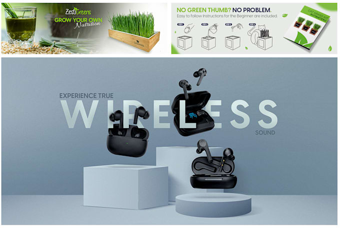 design attractive static website banners and ads