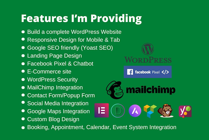 design redesign wordpress elementor website, blog site