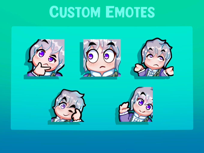 Create personalized emotes for you by Tipsybeetle | Fiverr