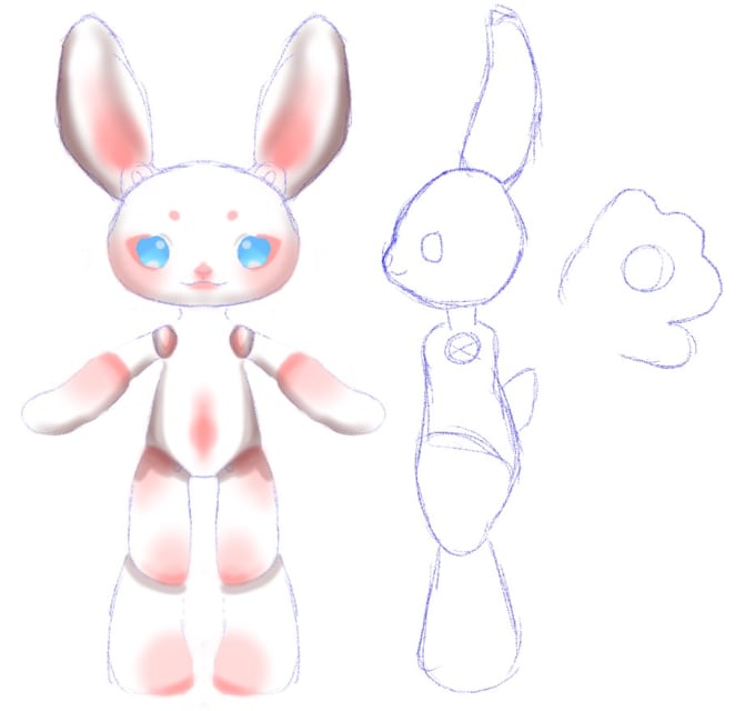 Create a custom character reference sheet for vrchat avatar by