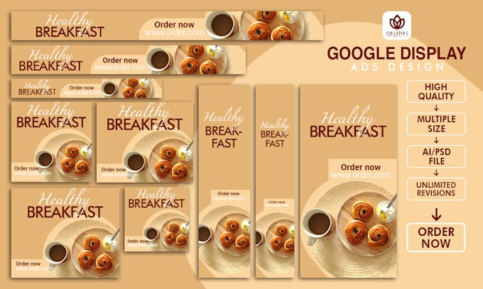 design amazing web banner ads or google display ads