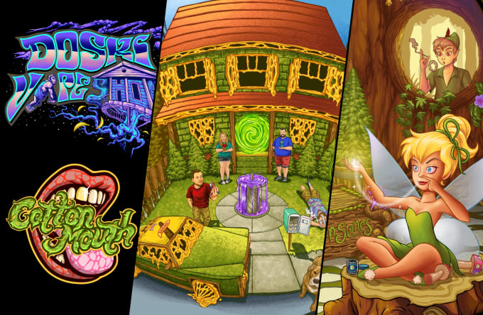 create high detailed psychedelic art