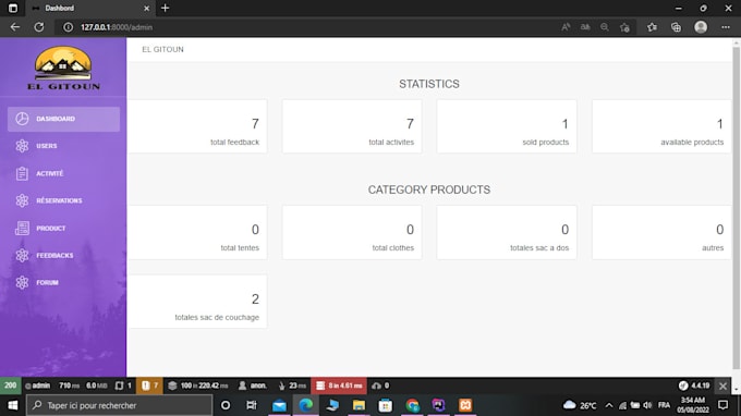 develop a full dynamic symfony website