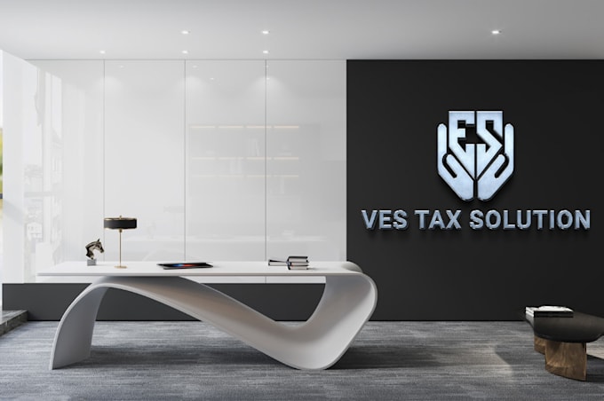 design modern financial accounting investment bank consulting insurance tax logo