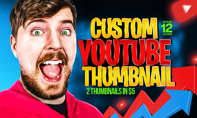 design eye catchy and appealing youtube thumbnail