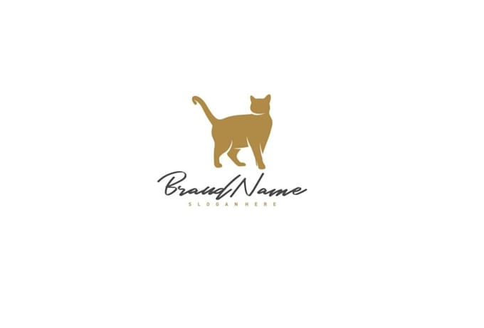 give creative cat logo design with new concepts