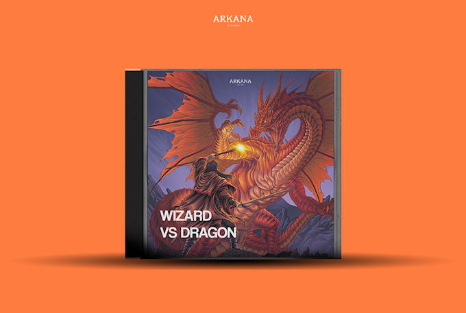 design dark, horror artwork for metal album cover art