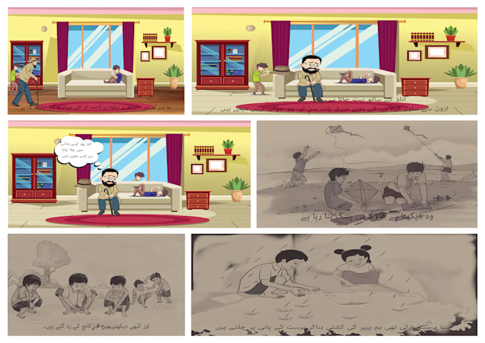 draw comic and cartoon for your book and website