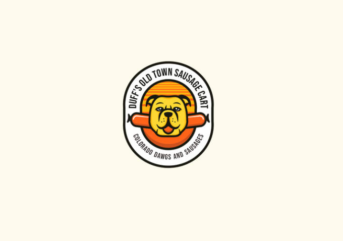 design awesome hot dog logo